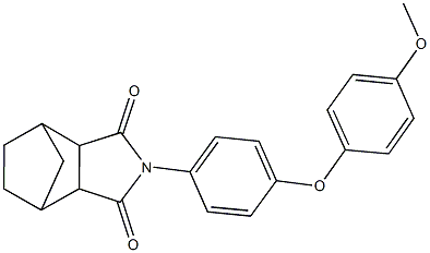 4-[4-(4-methoxyphenoxy)phenyl]-4-azatricyclo[5.2.1.0~2,6~]decane-3,5-dione 구조식 이미지