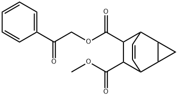 6-methyl 7-(2-oxo-2-phenylethyl) tricyclo[3.2.2.0~2,4~]non-8-ene-6,7-dicarboxylate Structure