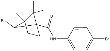 6-bromo-N-(4-bromophenyl)-4,5,5-trimethylbicyclo[2.1.1]hexane-1-carboxamide 구조식 이미지