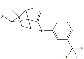 6-bromo-4,5,5-trimethyl-N-[3-(trifluoromethyl)phenyl]bicyclo[2.1.1]hexane-1-carboxamide 구조식 이미지
