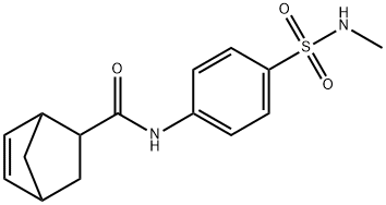 N-{4-[(methylamino)sulfonyl]phenyl}bicyclo[2.2.1]hept-5-ene-2-carboxamide 구조식 이미지