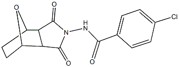 4-chloro-N-(3,5-dioxo-10-oxa-4-azatricyclo[5.2.1.0~2,6~]dec-4-yl)benzamide Structure