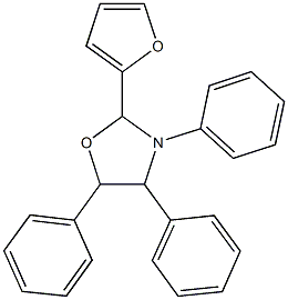 2-(2-furyl)-3,4,5-triphenyl-1,3-oxazolidine Structure