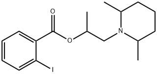 2-(2,6-dimethyl-1-piperidinyl)-1-methylethyl 2-iodobenzoate Structure