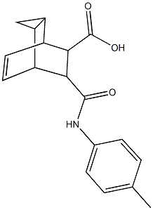 7-(4-toluidinocarbonyl)tricyclo[3.2.2.0~2,4~]non-8-ene-6-carboxylic acid 구조식 이미지