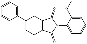2-(2-methoxyphenyl)-5-phenylhexahydro-1H-isoindole-1,3(2H)-dione Structure
