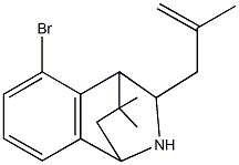 3-bromo-11,11-dimethyl-10-(2-methyl-2-propenyl)-9-azatricyclo[6.2.2.0~2,7~]dodeca-2,4,6-triene Structure