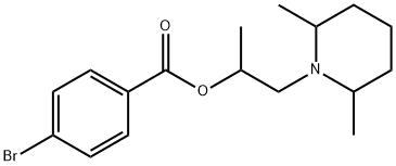 2-(2,6-dimethyl-1-piperidinyl)-1-methylethyl 4-bromobenzoate 구조식 이미지