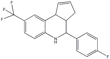 4-(4-fluorophenyl)-8-(trifluoromethyl)-3a,4,5,9b-tetrahydro-3H-cyclopenta[c]quinoline 구조식 이미지