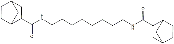 N-{8-[(bicyclo[2.2.1]hept-2-ylcarbonyl)amino]octyl}bicyclo[2.2.1]heptane-2-carboxamide 구조식 이미지