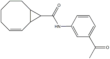 N-(3-acetylphenyl)bicyclo[6.1.0]non-2-ene-9-carboxamide Structure
