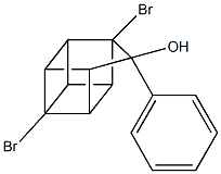 1,4-dibromo-9-phenylpentacyclo[4.3.0.0~2,5~.0~3,8~.0~4,7~]nonan-9-ol 구조식 이미지