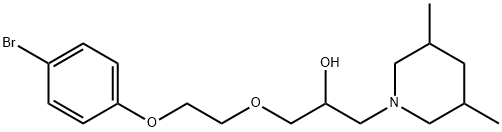 1-[2-(4-bromophenoxy)ethoxy]-3-(3,5-dimethyl-1-piperidinyl)-2-propanol Structure