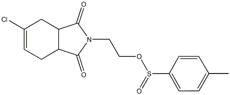 2-(5-chloro-1,3-dioxo-1,3,3a,4,7,7a-hexahydro-2H-isoindol-2-yl)ethyl 4-methylbenzenesulfinate Structure