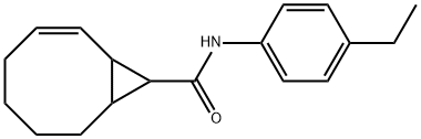 N-(4-ethylphenyl)bicyclo[6.1.0]non-2-ene-9-carboxamide 구조식 이미지