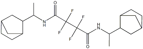 N~1~,N~4~-bis(1-bicyclo[2.2.1]hept-2-ylethyl)-2,2,3,3-tetrafluorosuccinamide Structure