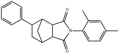 4-(2,4-dimethylphenyl)-8-phenyl-4-azatricyclo[5.2.1.0~2,6~]decane-3,5-dione 구조식 이미지