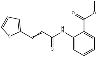 methyl 2-{[3-(2-thienyl)acryloyl]amino}benzoate 구조식 이미지