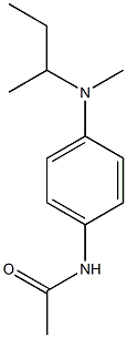 N-{4-[sec-butyl(methyl)amino]phenyl}acetamide 구조식 이미지