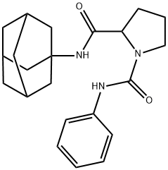 N~2~-(1-adamantyl)-N~1~-phenyl-1,2-pyrrolidinedicarboxamide Structure