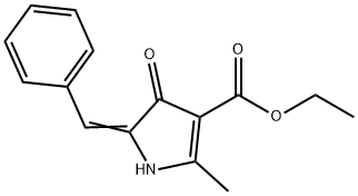 ethyl 5-benzylidene-2-methyl-4-oxo-4,5-dihydro-1H-pyrrole-3-carboxylate 구조식 이미지