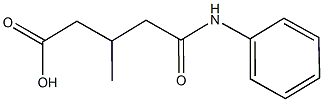 5-anilino-3-methyl-5-oxopentanoic acid Structure