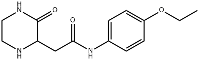 N-(4-ethoxyphenyl)-2-(3-oxo-2-piperazinyl)acetamide Structure