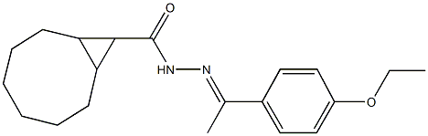 N'-[1-(4-ethoxyphenyl)ethylidene]bicyclo[6.1.0]nonane-9-carbohydrazide 구조식 이미지