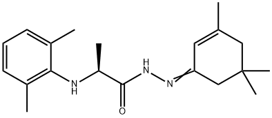 2-(2,6-dimethylanilino)-N'-(3,5,5-trimethyl-2-cyclohexen-1-ylidene)propanohydrazide Structure