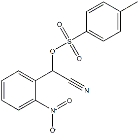 cyano{2-nitrophenyl}methyl 4-methylbenzenesulfonate 구조식 이미지