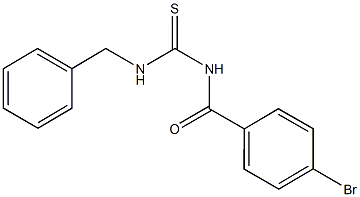 N-benzyl-N'-(4-bromobenzoyl)thiourea Structure