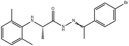N'-[1-(4-bromophenyl)ethylidene]-2-(2,6-dimethylanilino)propanohydrazide Structure