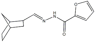 N'-(bicyclo[2.2.1]hept-2-ylmethylene)-2-furohydrazide 구조식 이미지