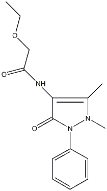 N-(1,5-dimethyl-3-oxo-2-phenyl-2,3-dihydro-1H-pyrazol-4-yl)-2-ethoxyacetamide 구조식 이미지