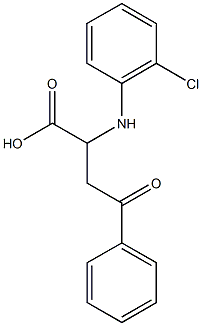 2-(2-chloroanilino)-4-oxo-4-phenylbutanoic acid Structure