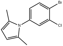 1-(4-bromo-3-chlorophenyl)-2,5-dimethyl-1H-pyrrole Structure