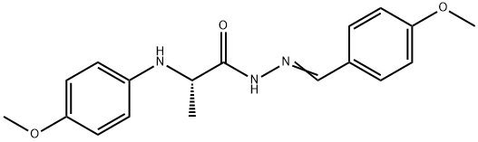 2-(4-methoxyanilino)-N'-(4-methoxybenzylidene)propanohydrazide Structure