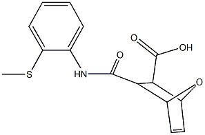 3-{[2-(methylsulfanyl)anilino]carbonyl}-7-oxabicyclo[2.2.1]hept-5-ene-2-carboxylic acid Structure