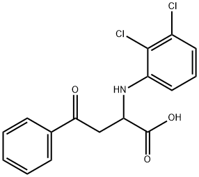 2-(2,3-dichloroanilino)-4-oxo-4-phenylbutanoic acid 구조식 이미지