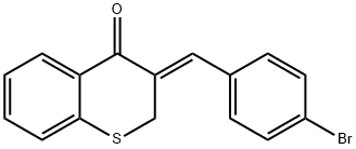 3-(4-bromobenzylidene)-2,3-dihydro-4H-thiochromen-4-one Structure