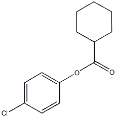 4-chlorophenyl cyclohexanecarboxylate 구조식 이미지