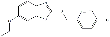 2-[(4-chlorobenzyl)sulfanyl]-1,3-benzothiazol-6-yl ethyl ether Structure