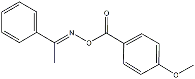 1-phenylethanone O-(4-methoxybenzoyl)oxime 구조식 이미지