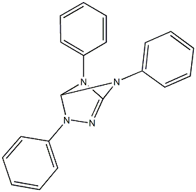 3,5,6-Triphenyl-2,3,5,6-tetraazabicyclo[2.1.1]hex-1-ene 구조식 이미지