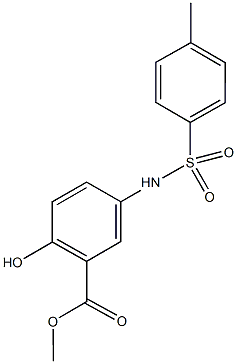 methyl 2-hydroxy-5-{[(4-methylphenyl)sulfonyl]amino}benzoate Structure