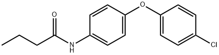 N-[4-(4-chlorophenoxy)phenyl]butanamide 구조식 이미지