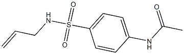 N-{4-[(allylamino)sulfonyl]phenyl}acetamide 구조식 이미지