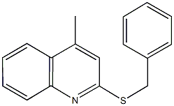 2-(benzylsulfanyl)-4-methylquinoline Structure