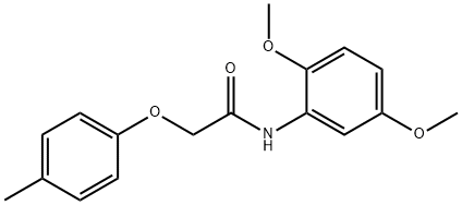 N-(2,5-dimethoxyphenyl)-2-(4-methylphenoxy)acetamide 구조식 이미지