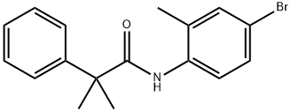 N-(4-bromo-2-methylphenyl)-2-methyl-2-phenylpropanamide 구조식 이미지